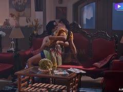 Molliges indisches Girl beim Sexspiel mit ihrem Freund