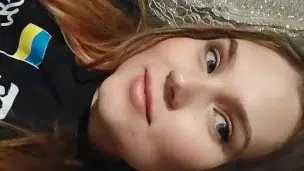 a beautiful girl flirting with you.