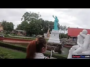 Bubble butt Thai girlfriend day out and horny sex once back home