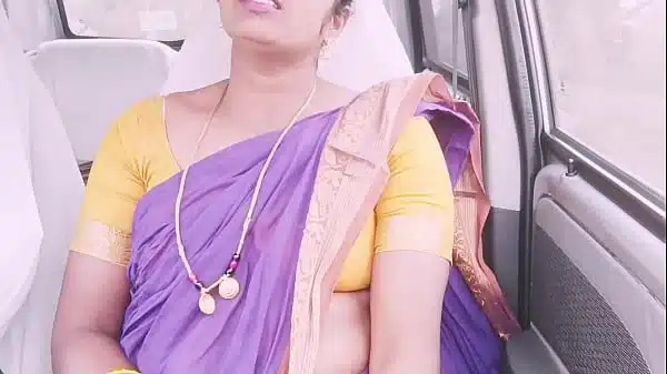 Indian maid car sex Telugu dirty talks.