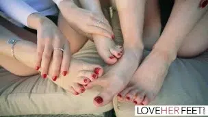 JOI Foot Tease With Freya Parker And Octavia Red
