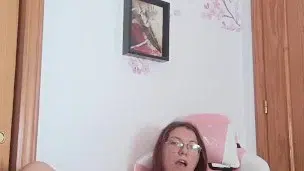 NERDY GIRL IS SO HORNY and playing with her lush VIBRATOR