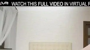 Solo girl with small tits,Isabella Both masturbates in VR