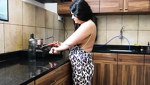 STEP  FUCKED HER STEP SON FIRST TIME IN HER KITCHEN, HARDCORE SEX