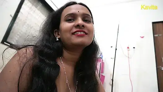 Desi Indian Kavita Close up creampie Fuck with shaved pussy and Pussy licking close up and blowjob