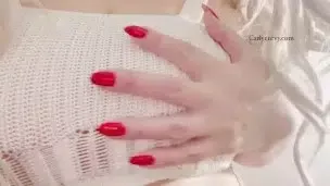 Sexy submissive blonde talking dirty and mouth teasing!