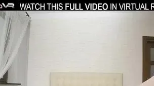 Solo girl with small tits,Isabella Both masturbates in VR