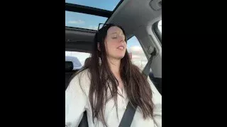 Wintery Tim Horton’s Drive Thru Visit with My Pornhub Vibrator!!