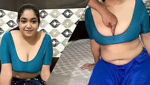 Balackmailed landlord Bhabhi with her nude video then fucked her hard and got rent waived off