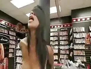 Indonesian  all naked in a shop is fucked in public group sex in nasty video