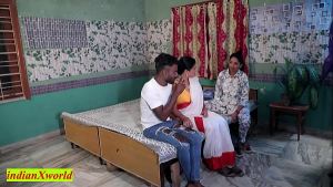 Desi Damad fucking Sasuma infront of bahu! Indian Family Sex