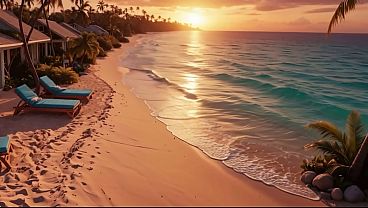 Fucking hot blondy on a private tropical island – AI Interactive Video