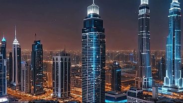 Gorgeous Ethiopian beauty fucking in luxury Dubai skyscraper penthouse pool – AI Interactive Video