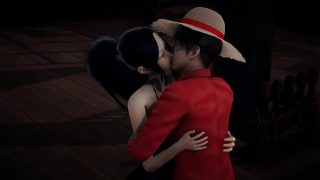 Luffy has sex with Nico Robin on his ship