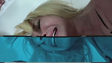 Two Asian Babes Share His Cock Poolside… Deepthroat and Tongue Kissing