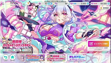 An adorably cute “moe” maid character from a game featuring a terrifyingly cute “moe” character named Techcronoss X.