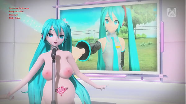 Hatsune Miku Desnuda con Semen y dildo Mod